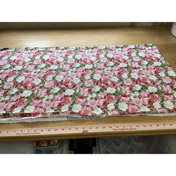 Candace Allen Vintage Rose Bouquet by David Textiles Cotton   3 Yards x 44" Wide - Picture 7 of 15